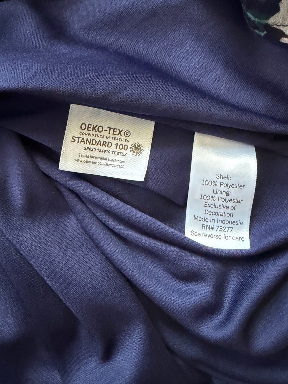 LC Lauren Conrad Navy Smocked Top - Picture 3 of 4